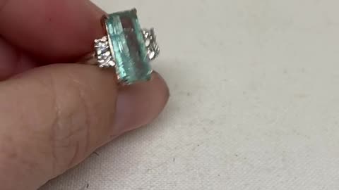 SOLD! Beautiful blue Tourmaline ring