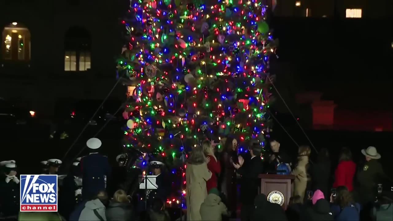 WATCH: Speaker Johnson hosted the annual Christmas tree lighting at the Capitol