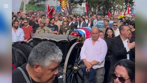 Cortejo fúnebre del expresidente José José "Pepe" Mujica - Montevideo, Uruguay (14/05/2025)