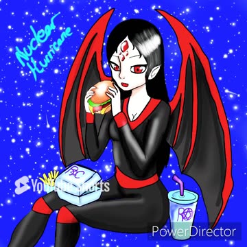 Oc speedpaint hungry vampire part 2