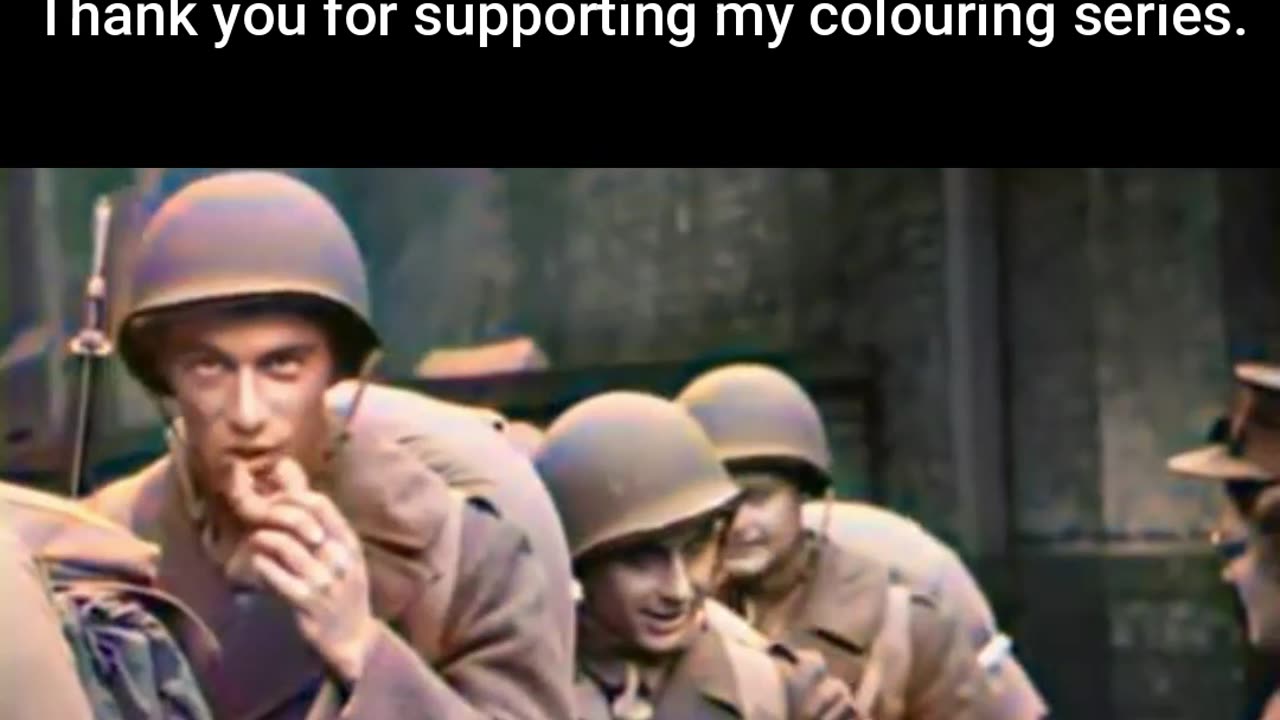 Soldiers Enjoy Donuts — Pre-D-Day #ColourisedHistory