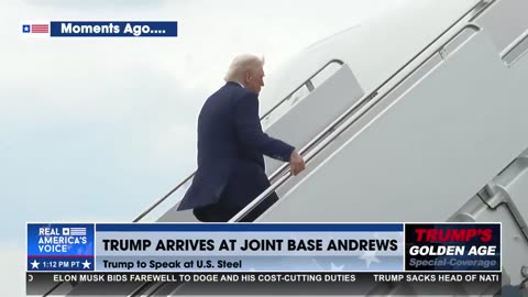 PRESIDENT TRUMP MAKES HIS WAY TO PA FOR THE GOLDEN AGE OF AMERICA RALLY