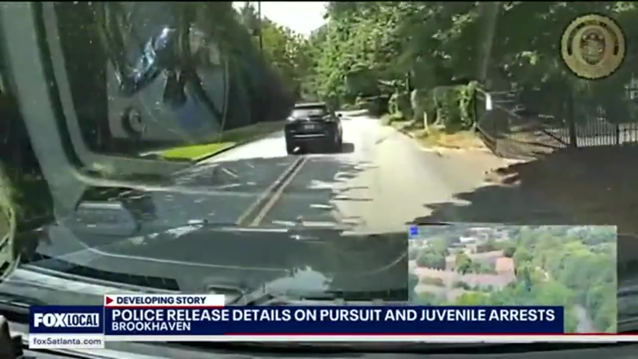 High speed chase stolen car teens in da ATL
