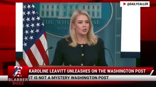 Karoline Leavitt Unleashes On The Washington Post