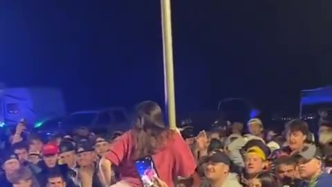 Topless girls in MAGA festival