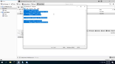 How to create a free Email server