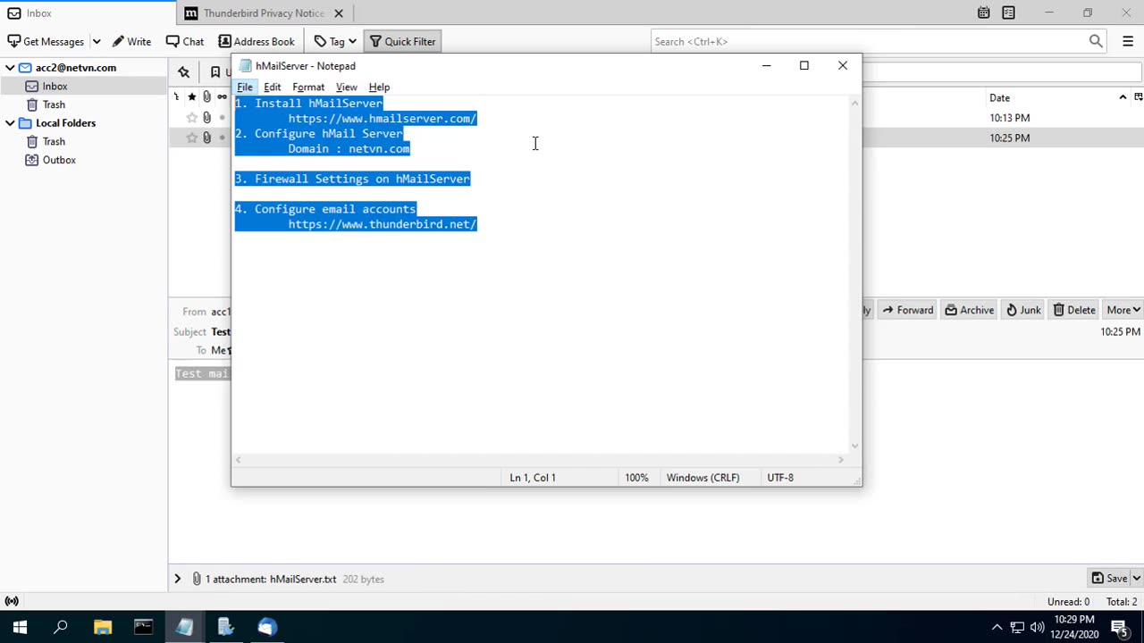 How to create a free Email server