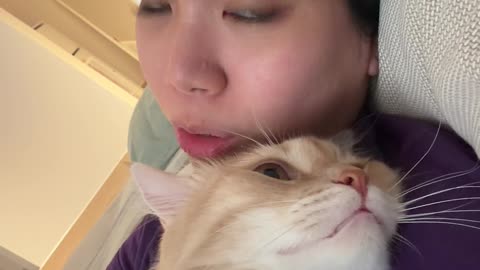 Cat Sings Along With Owner's Acoustic Showtune