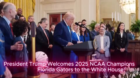 President Trump Welcomes 2025 NCAA Champions Florida Gators to the White House! 🇺🇸