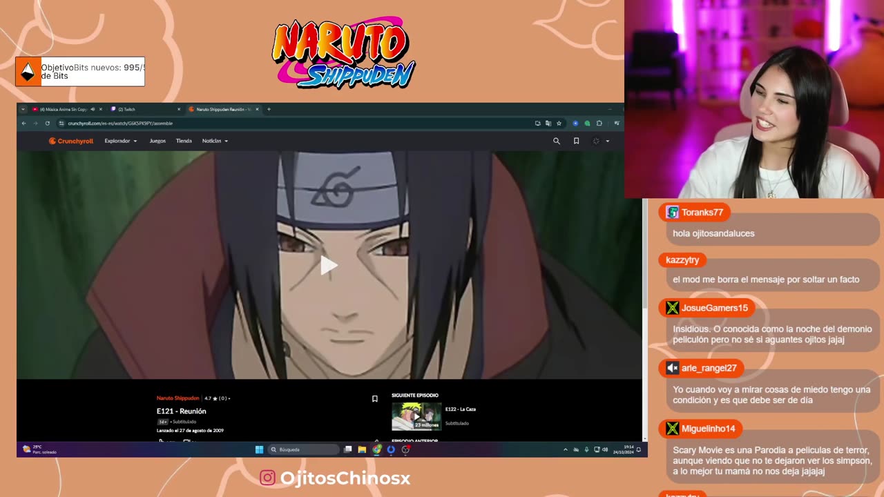 REACCIÓN A NARUT0 SHIPPUDEN CAP 121-125