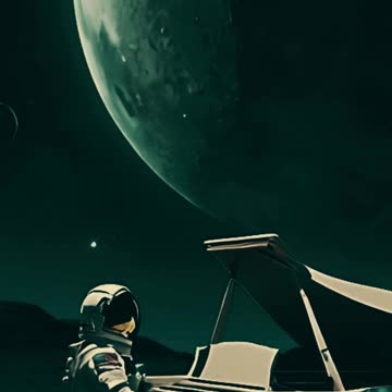 Alone astronaut does something #viral #space