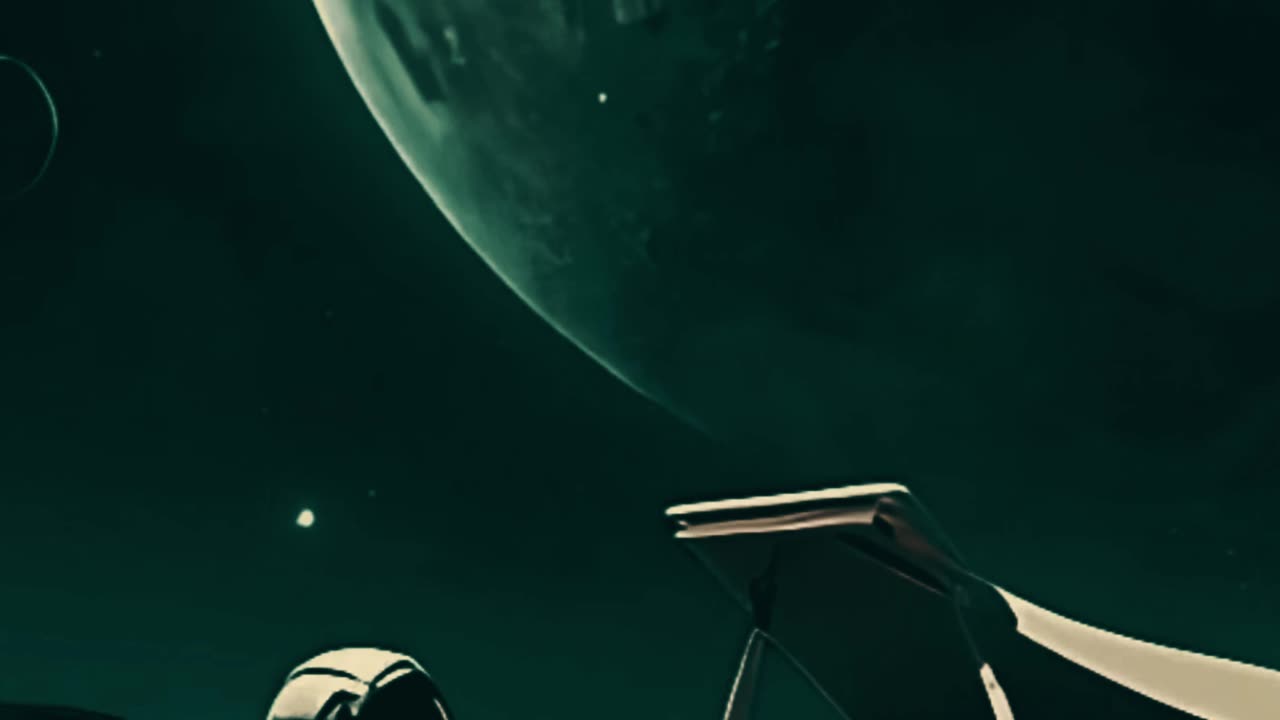 Alone astronaut does something #viral #space