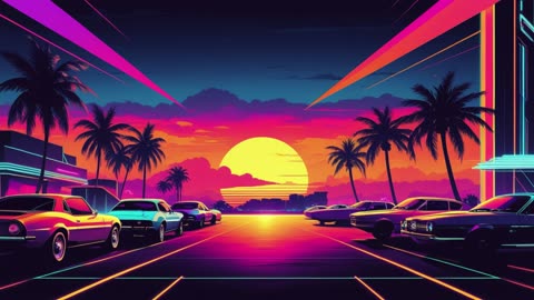 Sunset Burning | Retro Synthwave Music 🎶 (No Copyright)