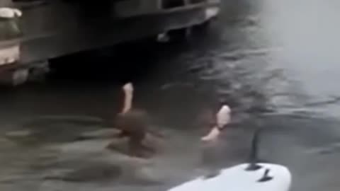 He didn't need anyone to hold his beer.