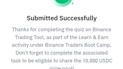 Binance crypto pool quiz & answers