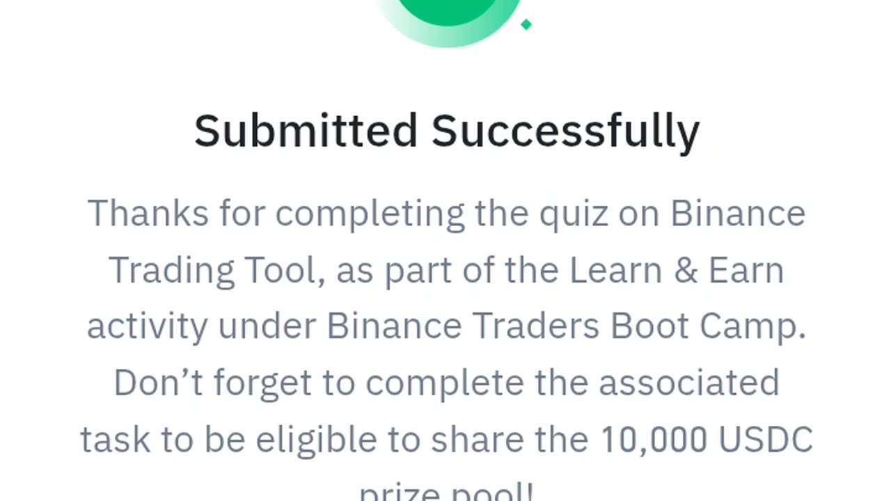 Binance crypto pool quiz & answers