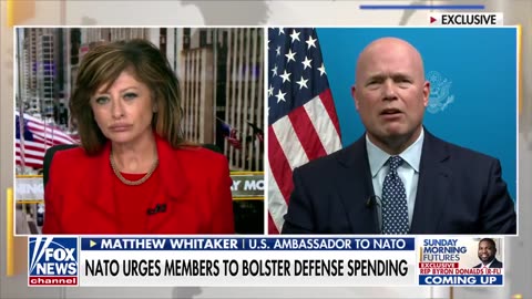 U.S. Ambassador to NATO Matthew Whitaker talks with Maria Bartiromo