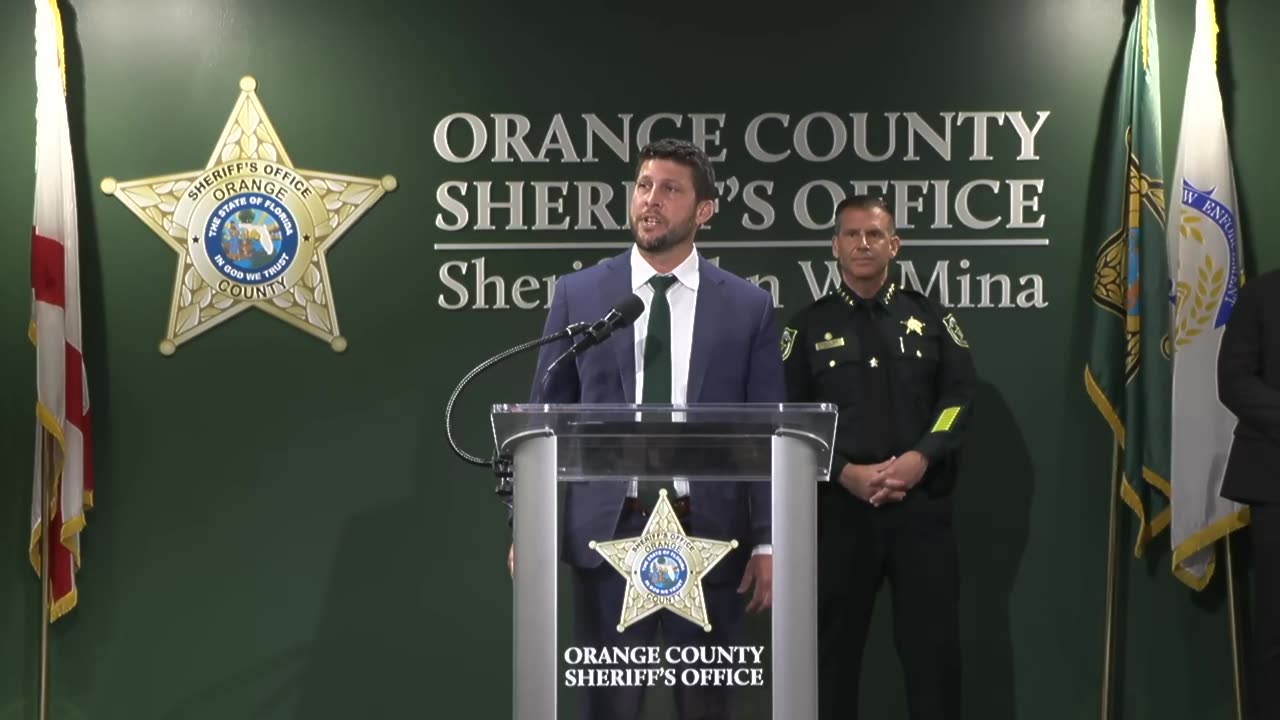 Attorney General James Uthmeier Joins FDLE and Orange County Sheriff’s Office for major law enforcement announcement.