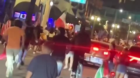 “NO KINGS” Rioters ATTACKED a driver in Riverside, CA, so the the driver drove through crowd