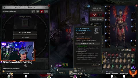 Friday Fighting Demons in #DiabloIV #SeasonofWitchcraft with Serene Firehawk