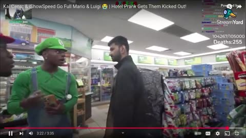 Kai Cenat & iShowSpeed Go Full Mario & Luigi 😭 | Hotel Prank Gets Them Kicked Out
