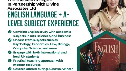 Achieve academic excellence in English and A-Levels through Divine Associates Ltd.