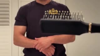 Islam Makhachev Gifts Manager Ali Abdelaziz a Hairbrush