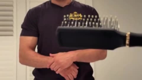 Islam Makhachev Gifts Manager Ali Abdelaziz a Hairbrush