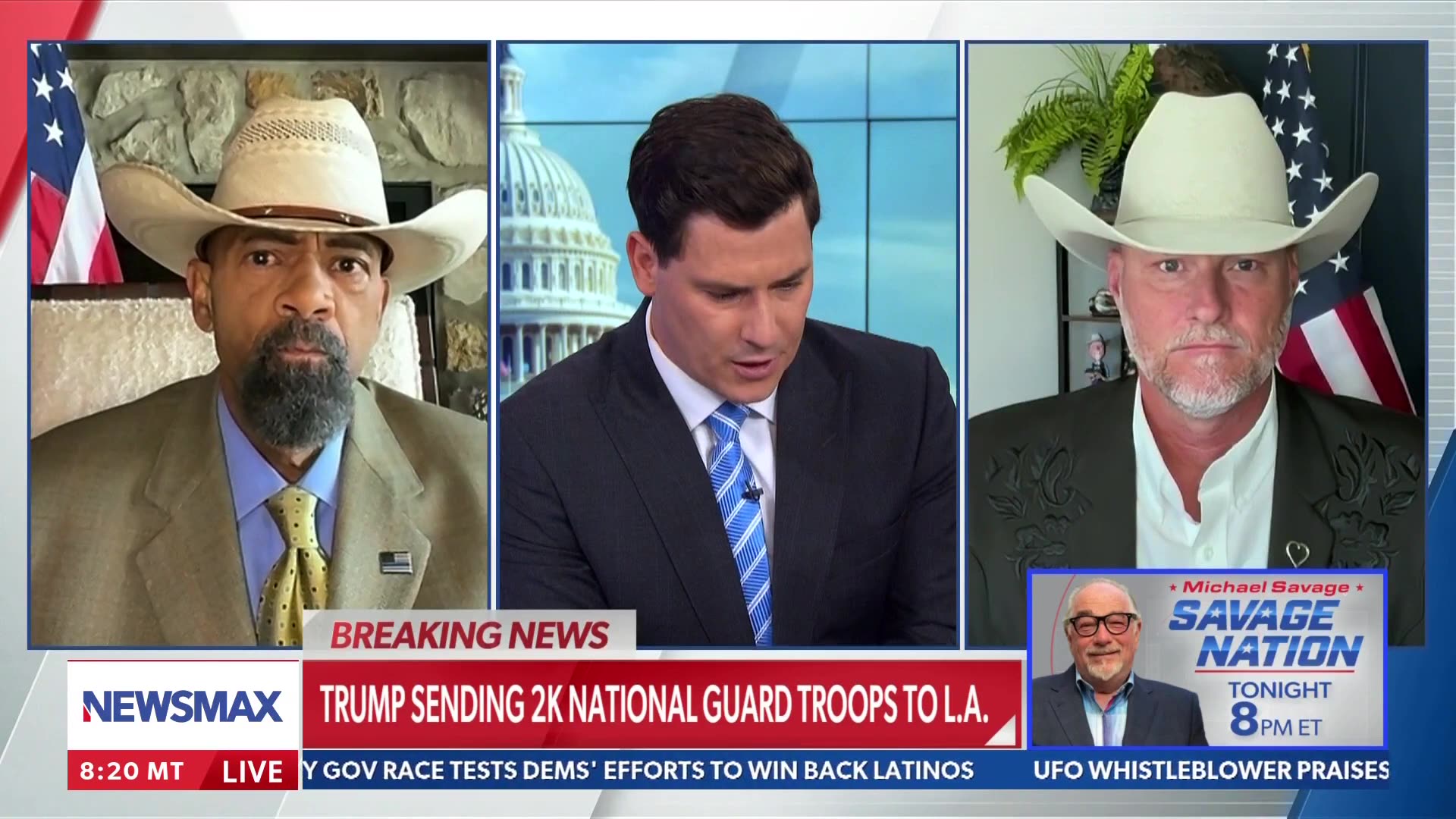 Former Sheriffs David Clarke and Mark Lamb - Newsmax 060825