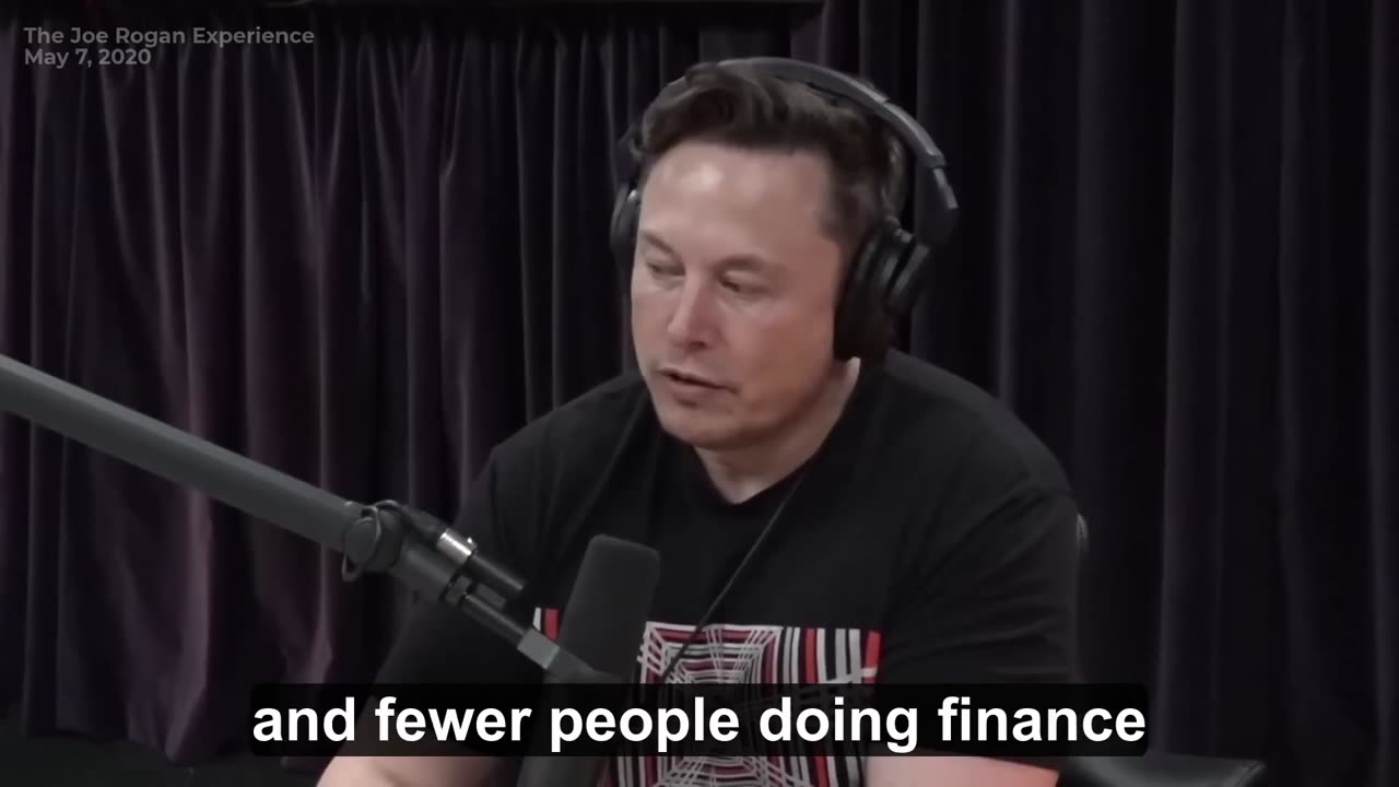 Elon Musk: America Needs Fewer Bankers, More Builders