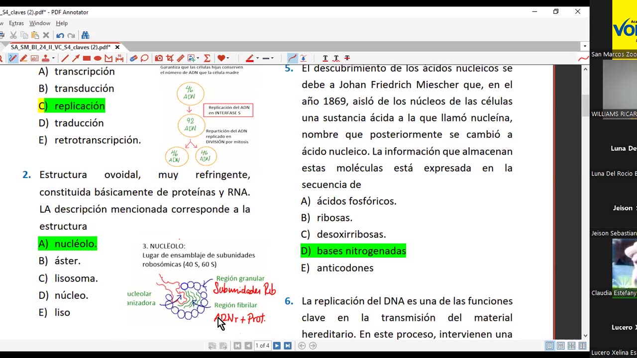 VONEX SEMESTRAL 2024 | Semana 04 | Biología