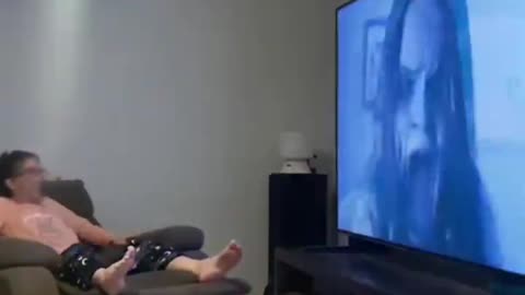 Horror tv prank