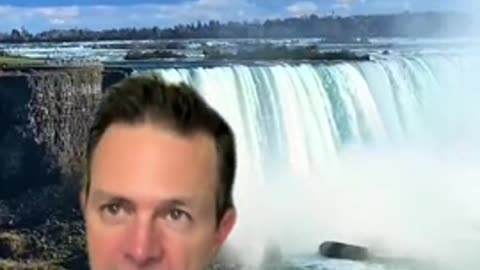 Texas Flood Waters explained with Niagara Falls Illustration.