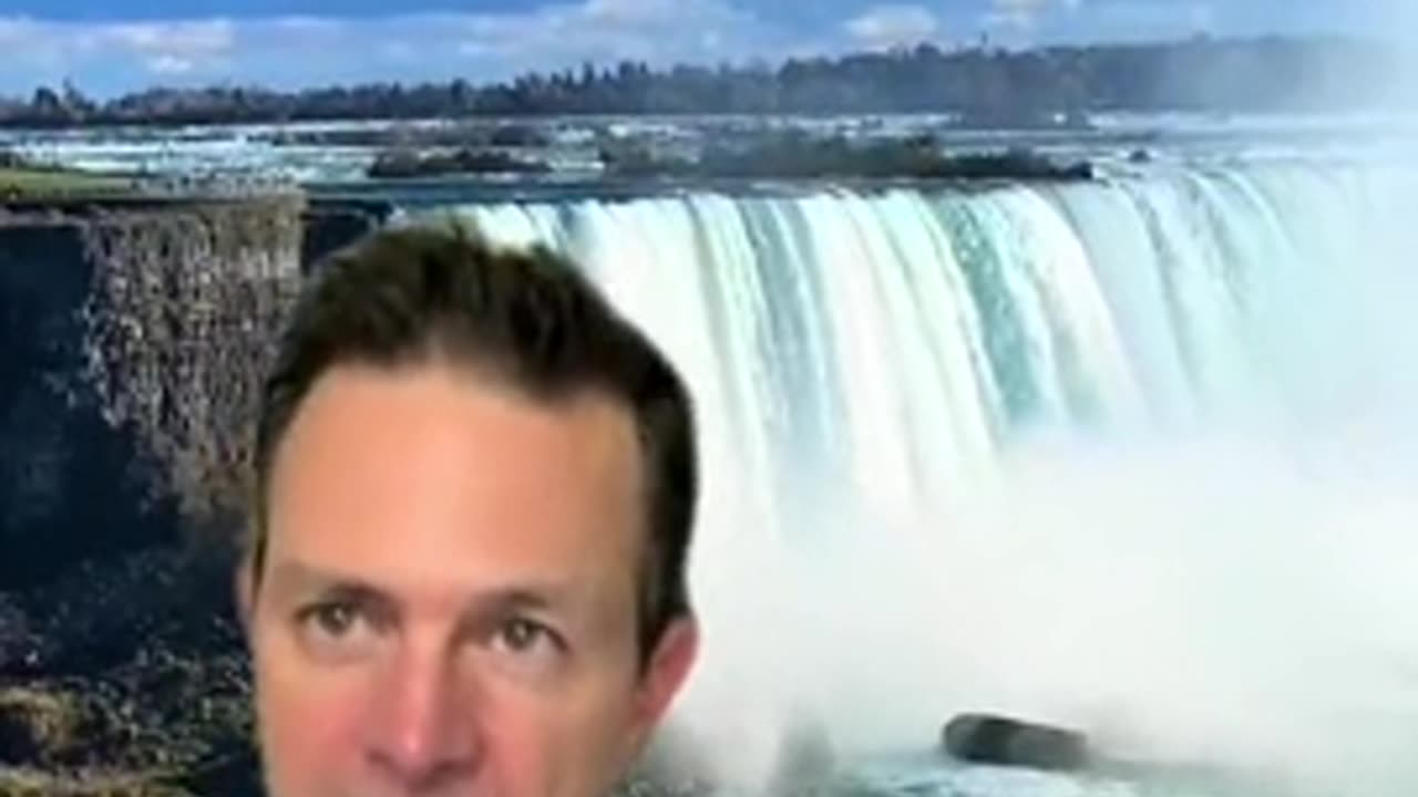 Texas Flood Waters explained with Niagara Falls Illustration.