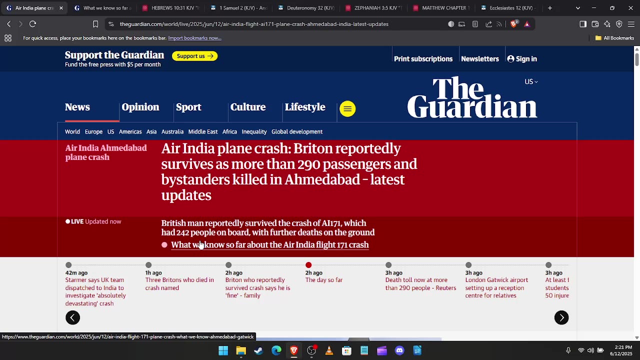 AIR INDIA PLANE CRASH. 290 PEOPLE KILLED AND BURNED