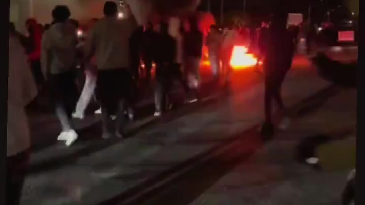 This woman was stuck in the middle of the La anti-ICE riots and screaming have babies in the