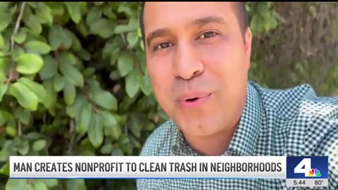 Man creates nonprofit to clean trash in Los Angeles neighborhoods