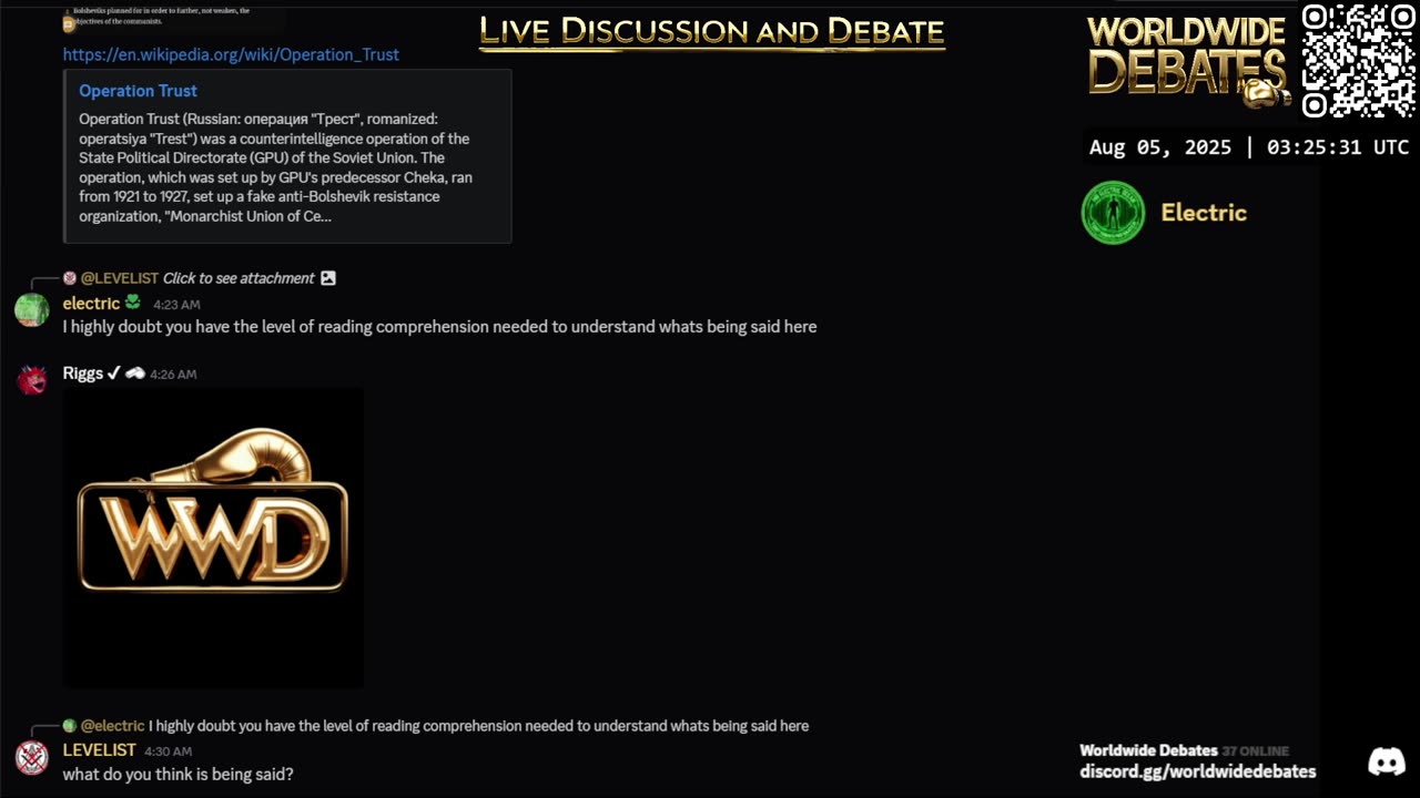 Worldwide Debates LIVE - # 0005 - YouTube/Rumble/Twitch/Kick