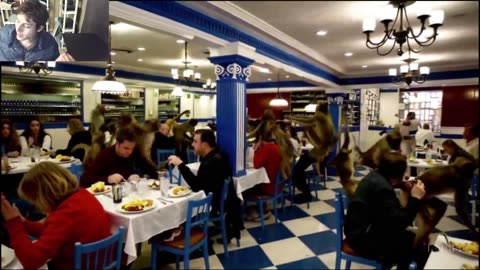 Over 5 Monkeys Roam Around A Greek Restaurant Fake Funny Parody Video With Live Commentary