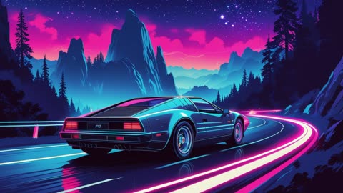 Digital Drive Drifting | Retro Synthwave Music 🎶 (No Copyright)