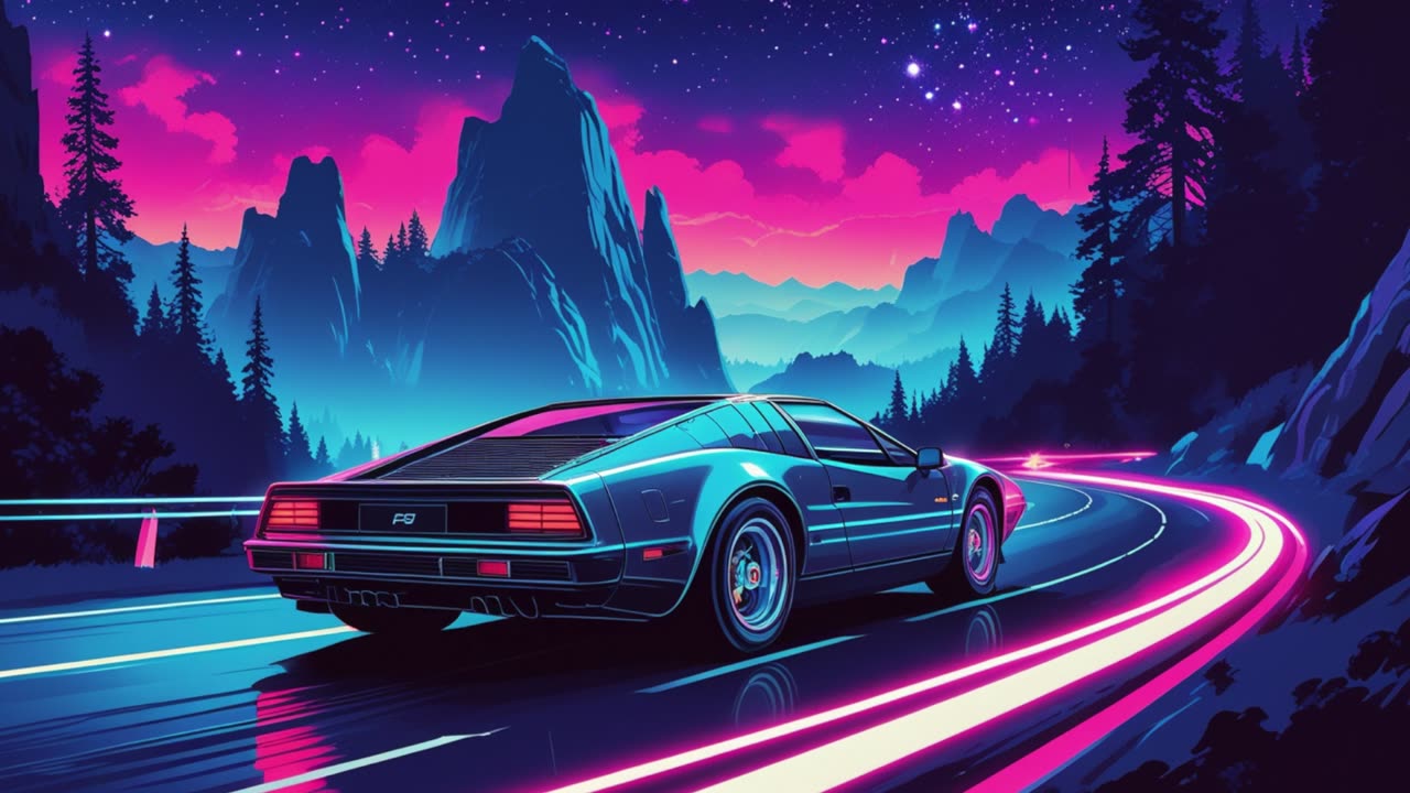 Digital Drive Drifting | Retro Synthwave Music 🎶 (No Copyright)