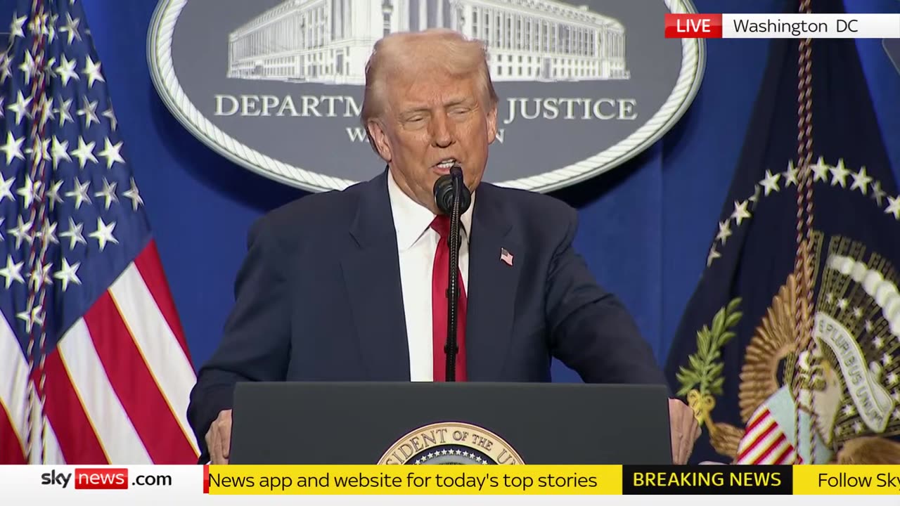 President Trump's Speech at the Department of Justice March 14th, 2025