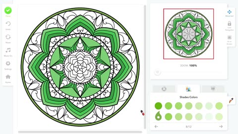 Coloring Book for adults - mandala 13