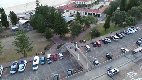 Drone footage of shooters at Bondi Beach. Both shot by local police