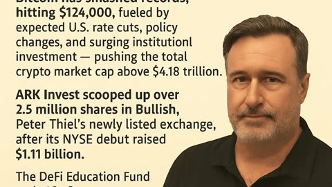 Bitcoin has smashed records, hitting $124,000, 1 Minute Crypto News