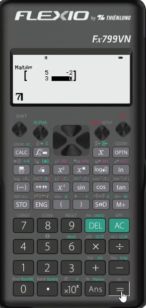 Thủ thuật Flexio: Cách sử dụng máy tính Flexio để tìm ma trận nghịch đảo 2x2 , 3x3