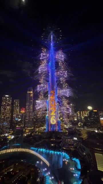 NEW YEAR 2026: Dubai's Burj Khalifa lights up with stunning fireworks