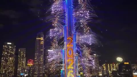 NEW YEAR 2026: Dubai's Burj Khalifa lights up with stunning fireworks
