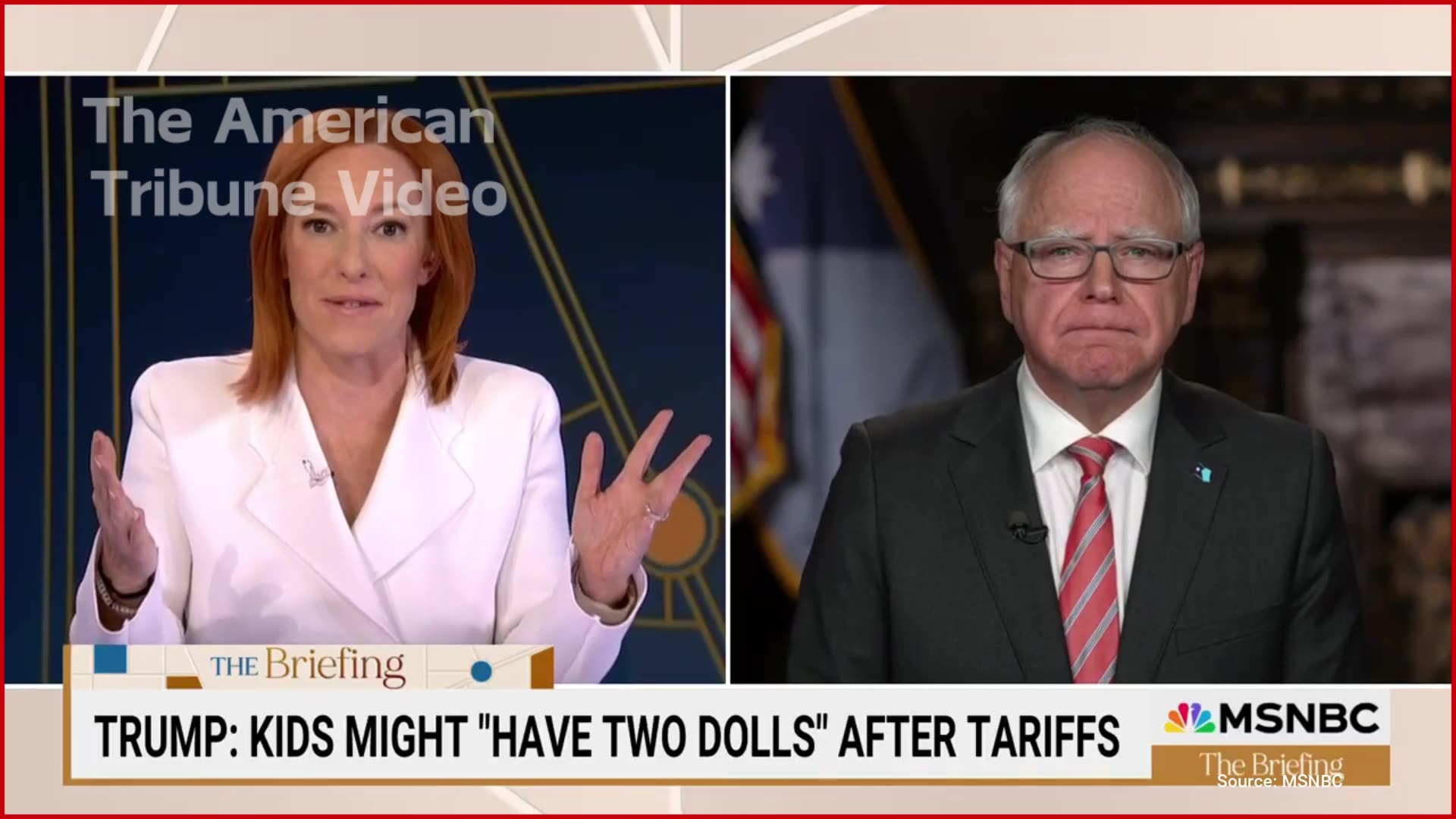 Tim Walz Breaks Down on MSNBC, Says Trump Will Become a Military Uniform-Wearing Dictator