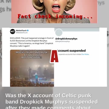 Fact Check: X Account Of Dropkick Murphys NOT Suspended After 2025 Concert -- Quit Twitter In 2022